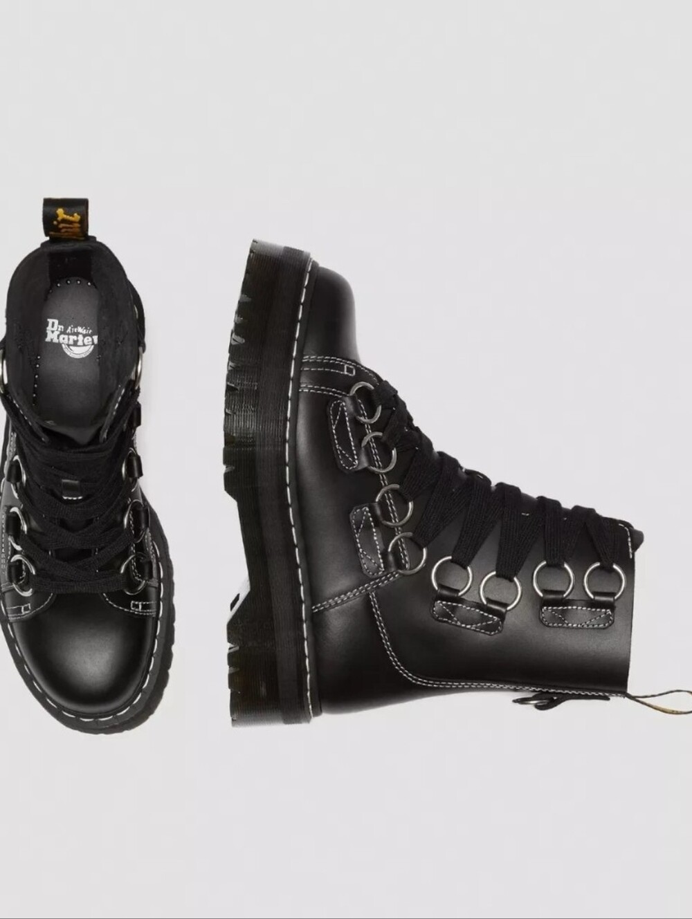 ❤️‍🔥RARE❤️‍🔥 DOPE AF JADON XL LEATHER PLATFORM BOOTS - Picture 7 of 12